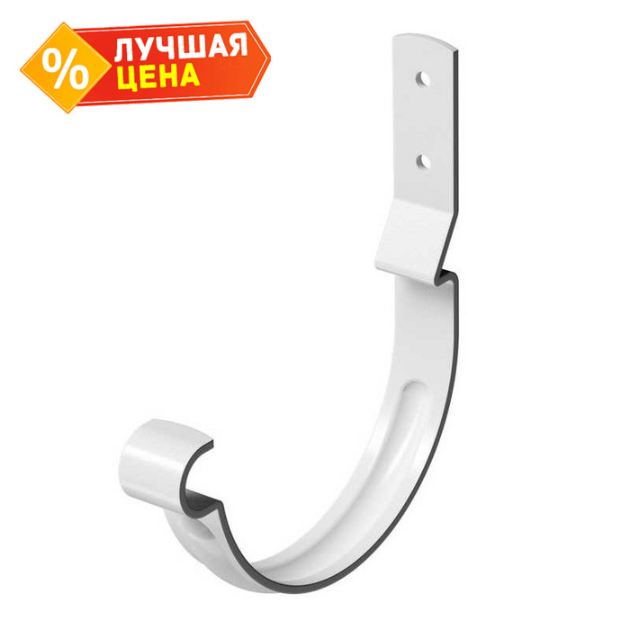 Карнизный крюк короткий (гнутый) STAL PREMIUM, пломбир