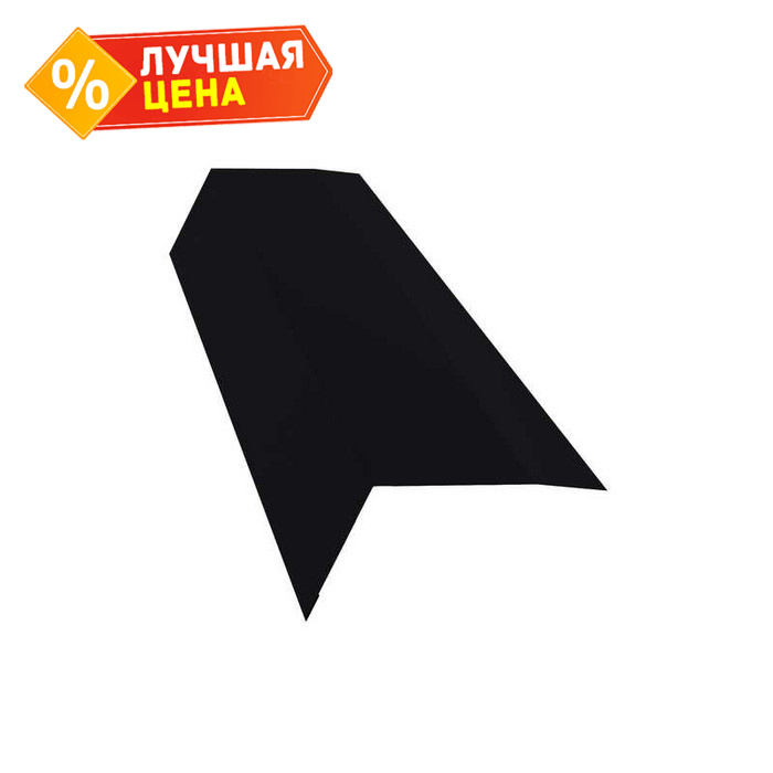 Планка карнизная 100х65 0,45 Drap RAL 9005 черный