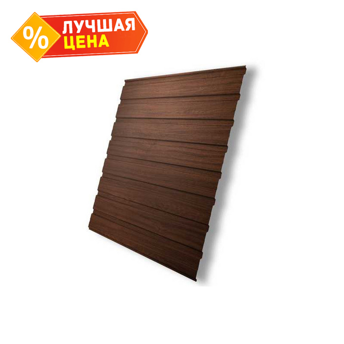 Профлист Grand Line С10В Print Elite 0.45 мм Choco Wood