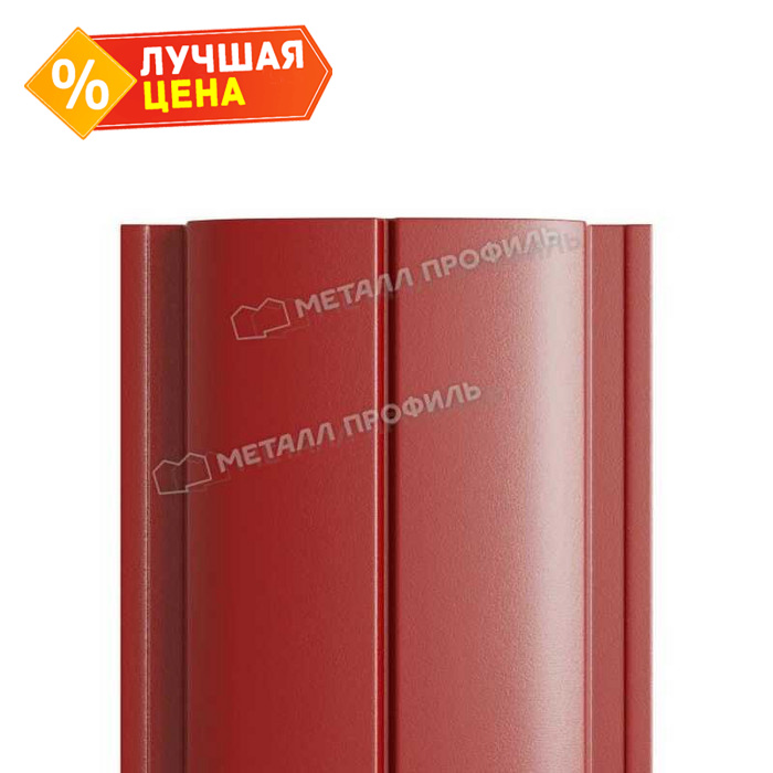 Штакетник Металл Профиль ELLIPSE-T 0,5 PURMAN® RAL3011 Коричнево-красный