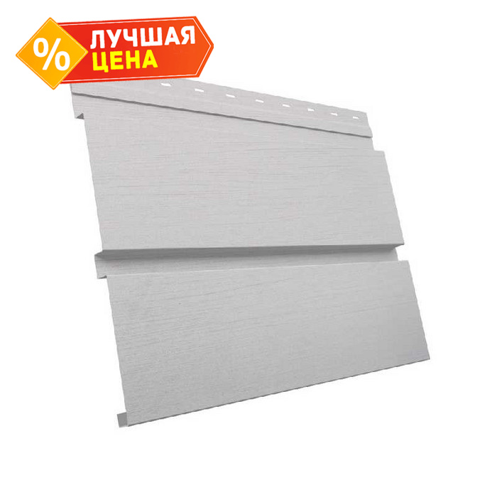 Металлический софит Квадро брус без перфорации 0,45 Print Elite Milky Wood