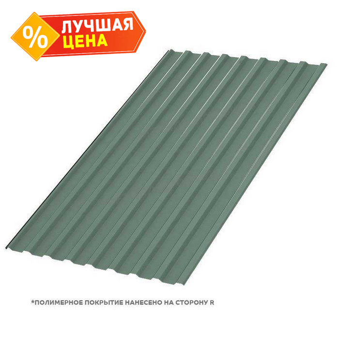 Профлист Металл Профиль МП-20 0,5 PURMAN® Tourmalin/Светло-зеленый металлик | A