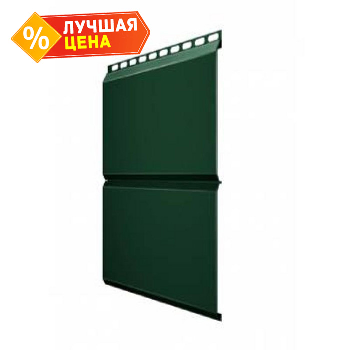 Софит ЭкоБрус без перфорации 0,345 Grand Line 0,5 Velur RAL6020 хромовая зелень