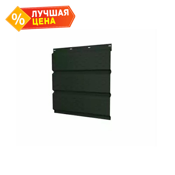 Софит металлический полная перфорация 0,5 GreenCoat Pural matt с пленкой RR 11 темно-зеленый (RAL6020 хромовая зелень)