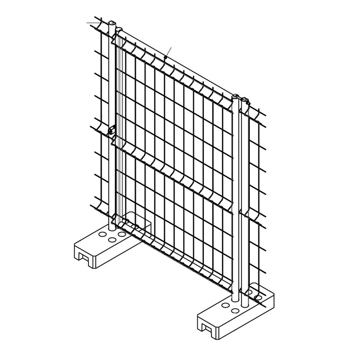 Калитка временного ограждения 1,95x1 Zn К.140-00-0