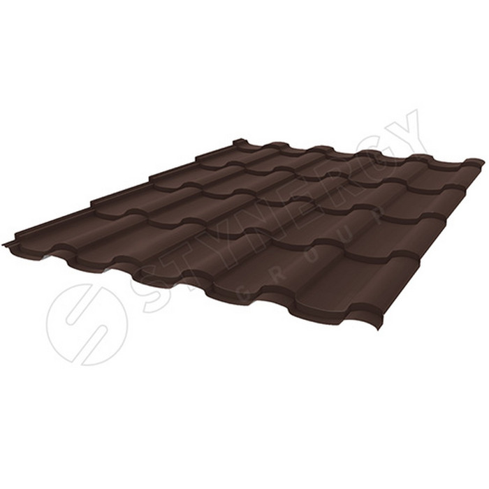 Металлочерепица Stynergy Stella CORUNDUM50 (0.5) RAL 8017