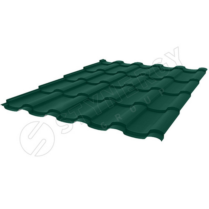 Металлочерепица Stynergy Stella CORUNDUM50 (0.5) RAL 6005