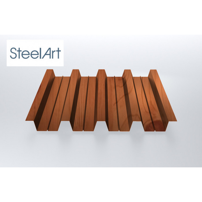 Профнастил SteelX Н60 SteelArt  0,4  Золотой дуб