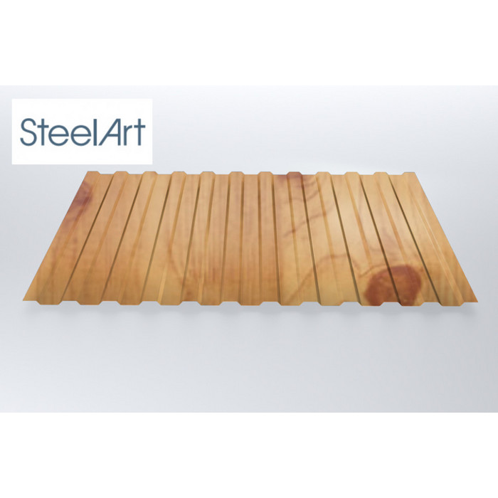 Профнастил SteelX C10 SteelArt  0,4  Золотой дуб