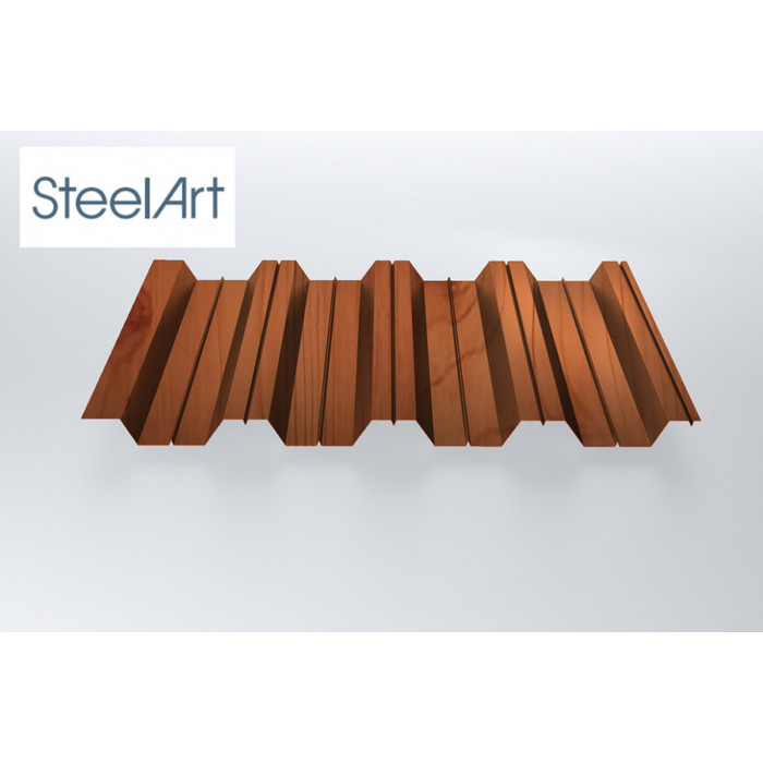 Профнастил SteelX НС44 SteelArt  0,4  Золотой дуб