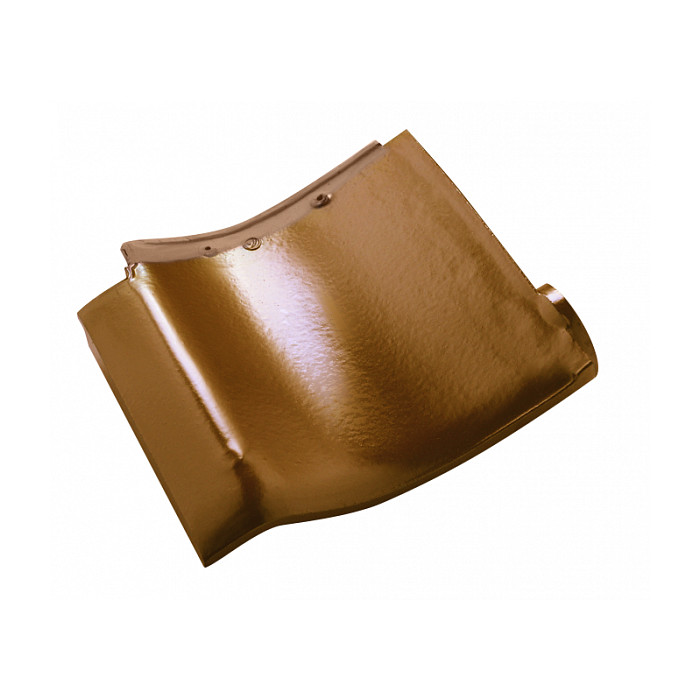 Боковая правая черепица, TS-roof (Самурай), Глянцевый коричневый, Maruso