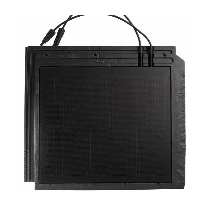 Керамическая черепица со встроенной солнечной панелью Flat-5XL, MONOCRISTALLINE, 457x510 мм, Tejas Borja