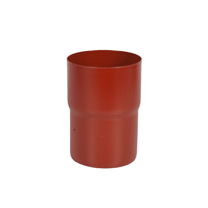Соединитель трубы, сталь, d-90 мм, красный, Aquasystem