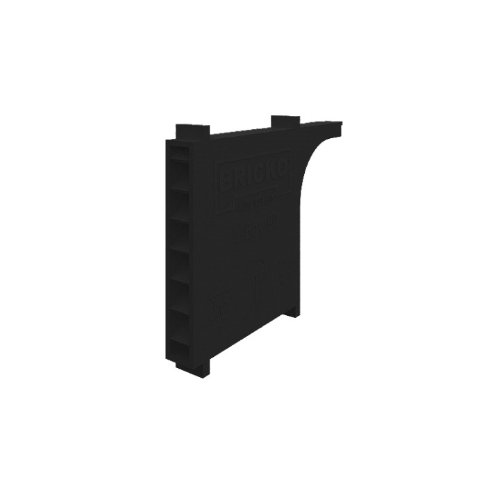 Вентиляционно-осушающая коробочка V-box 90, черная, Bricko