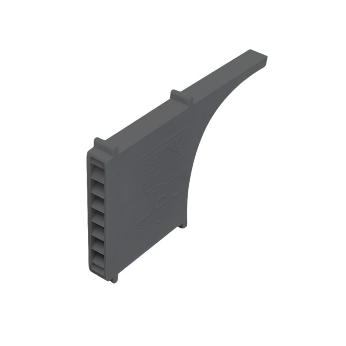 Вентиляционно-осушающая коробочка V-box 115, темно-серая, Bricko