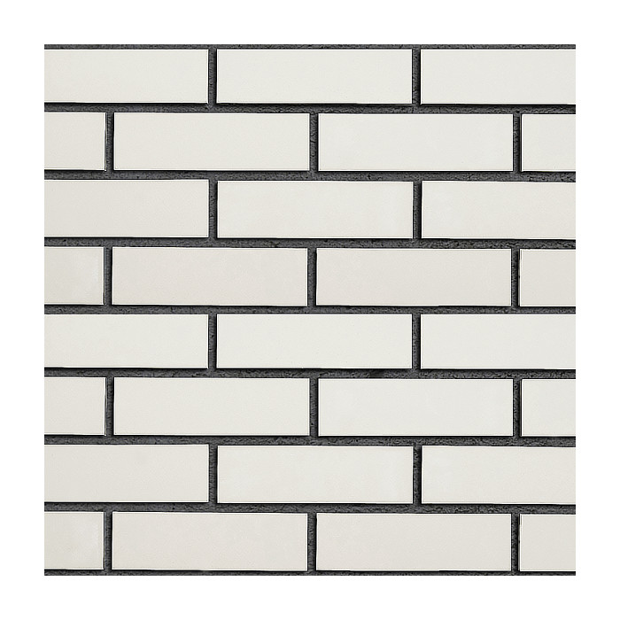 Облицовочный кирпич OSLO Белый перламутровый (perlweiß) гладкая (glatt), 190х90х90 мм, Röben