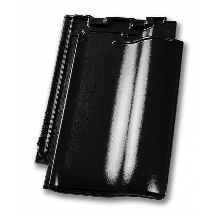 Керамическая черепица Nelskamp F 8,5, Черный глянцевый