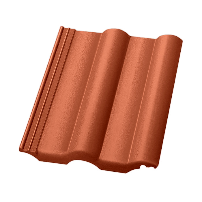 Цементно-песчаная черепица рядовая, Finkerberger, LongLife glazed Красный, Nelskamp