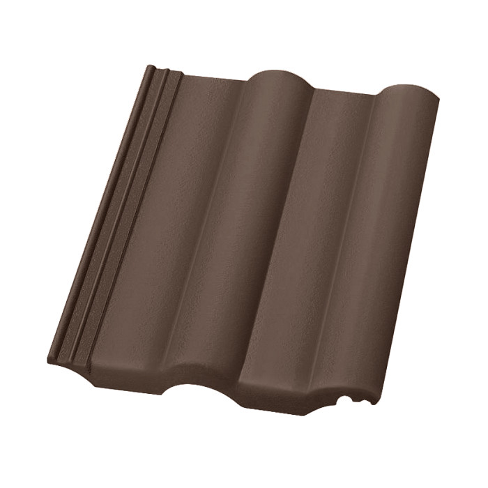 Цементно-песчаная черепица рядовая, Finkerberger, ClimaLife Коричневый, Nelskamp