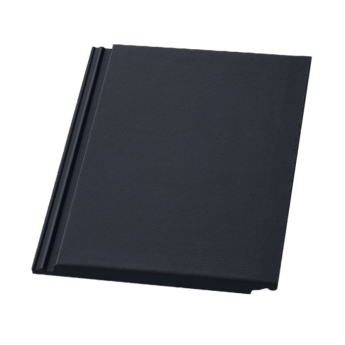 Цементно-песчаная черепица рядовая, Planum, Черный, Nelskamp