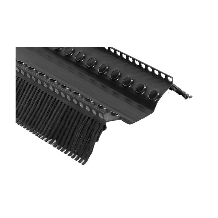 Аэроэлемент конька ПВХ 1м, 220/60мм, черный, KLOBER