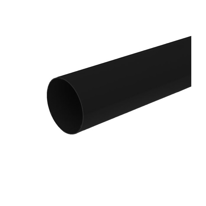 Труба водосточная, пвх, L-3 м, d-63 мм, черный, BRYZA