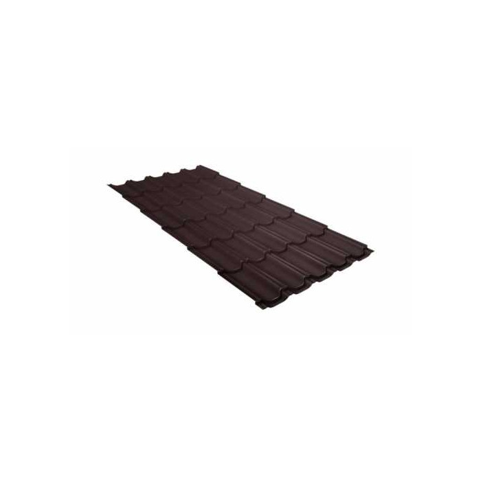 Металлочерепица Grand Line Kvinta plus 0,5 Quarzit PRO Matt RAL 8017 Шоколад