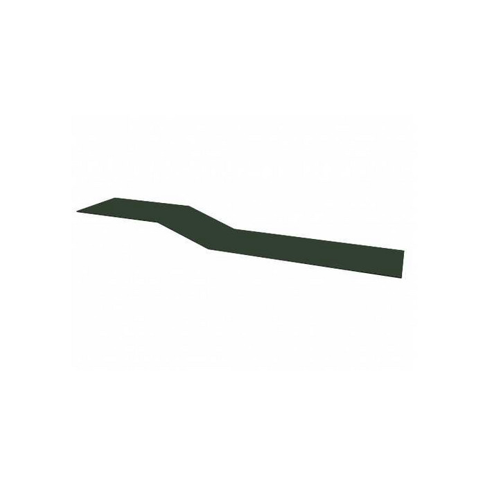 Планка крепежная фальц Grand Line 0,5 GreenCoat Pural BT с пленкой RR 11 темно-зеленый (RAL 6020 хромовая зелень) - фото №1