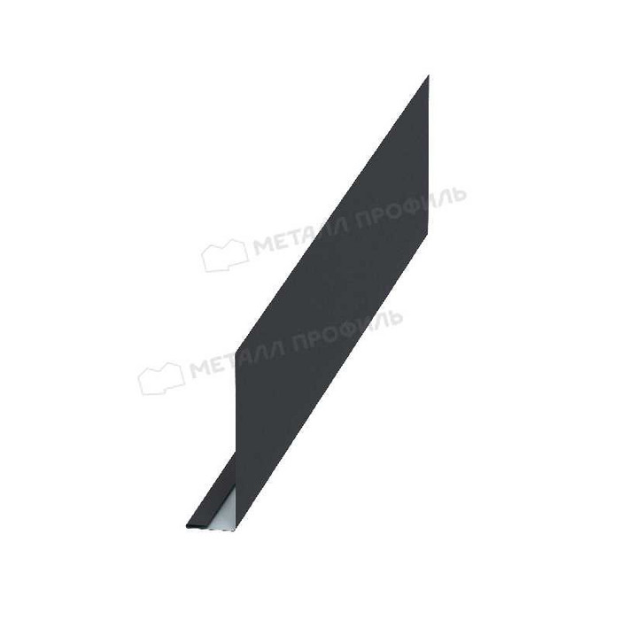 Планка карнизного свеса 250х50х3000 NormanMP (ПЭ-01-7024-0.5) - фото №1