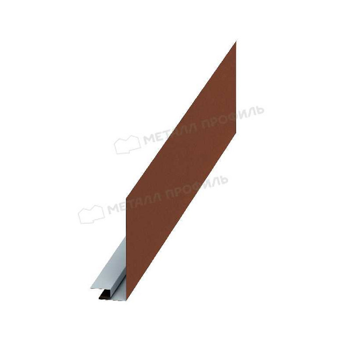 Планка карнизного свеса сложная 250х50х2000 (PURETAN-20-RR750-0.5) - фото №1