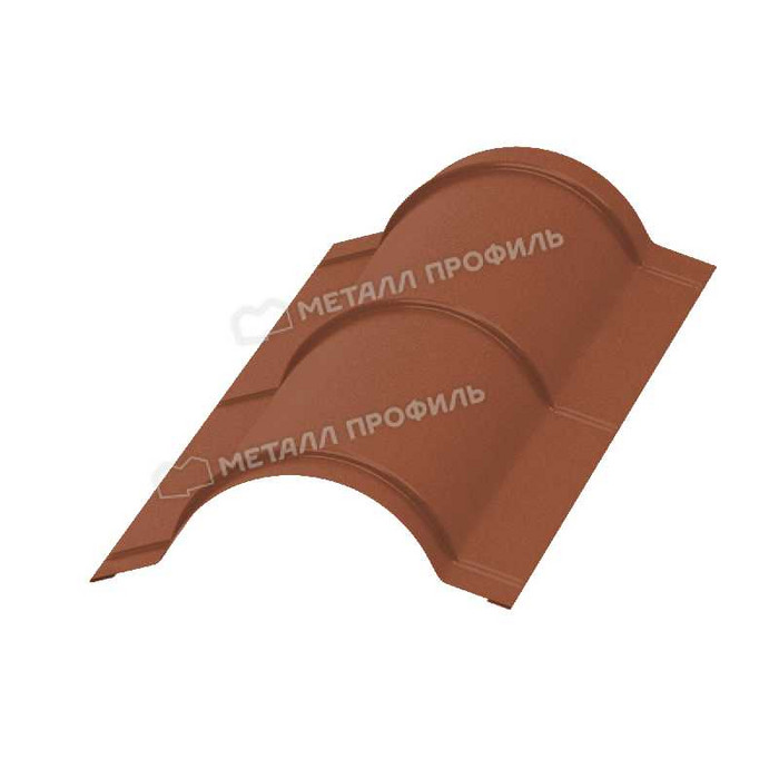 Планка конька круглого R110х2000 (PURETAN-20-RR750-0.5) - фото №1