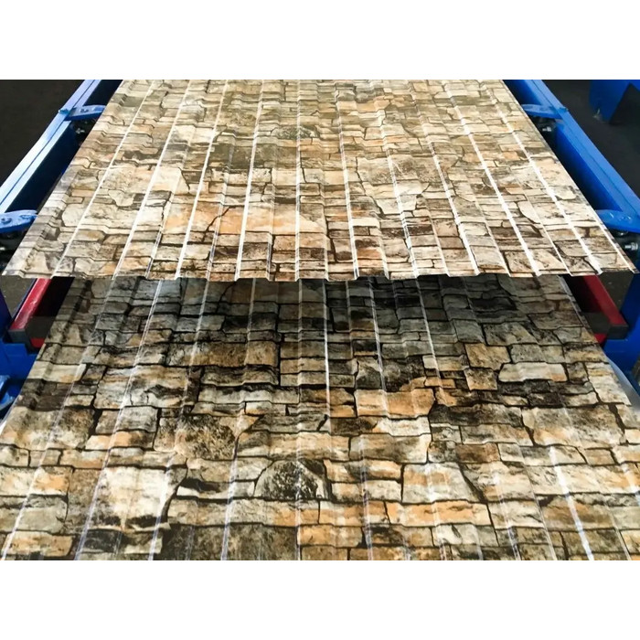 Профлист Grand Line С20В Print Elite 0.45 мм Sand Stone - фото №3
