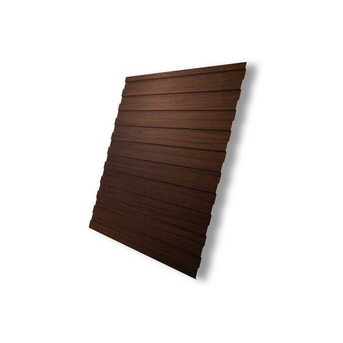 Профлист Grand Line C8A Print Elite 0.45 мм Choco Wood