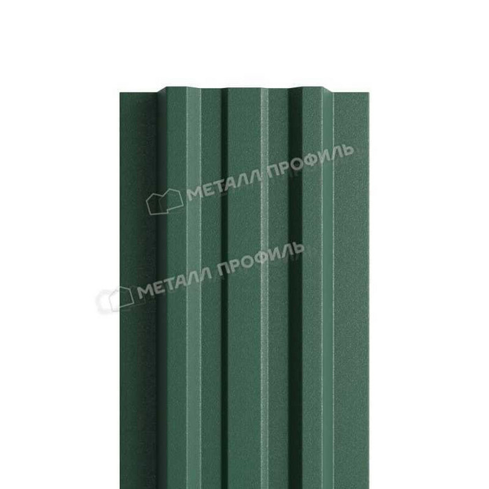 Штакетник Металл Профиль LАNE-T 0,45 VikingMP® RAL6005 Зеленый мох - фото №1