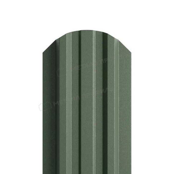 Штакетник Металл Профиль LАNE-O 0,45 VikingMP® RAL6007 Бутылочно-зеленый - фото №1