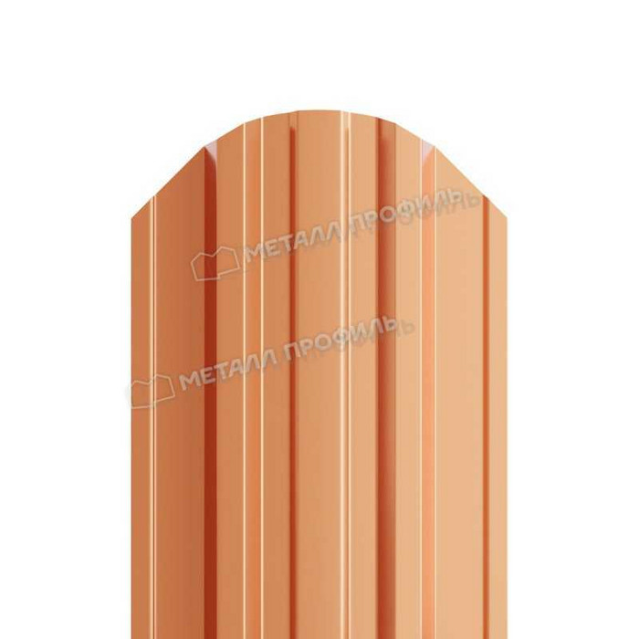 Штакетник Металл Профиль TRAPEZE-O 0,5 AGNETA® Copper/Copper Медный/Медный - фото №1