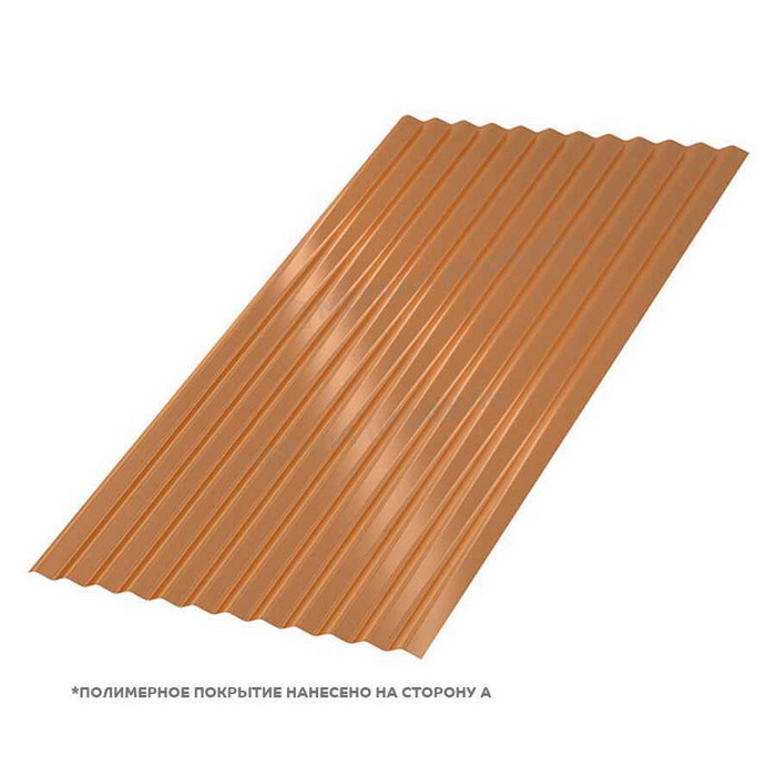 Профлист Металл Профиль МП-18 0,5 AGNETA® Copper/Copper/Медный/Медный