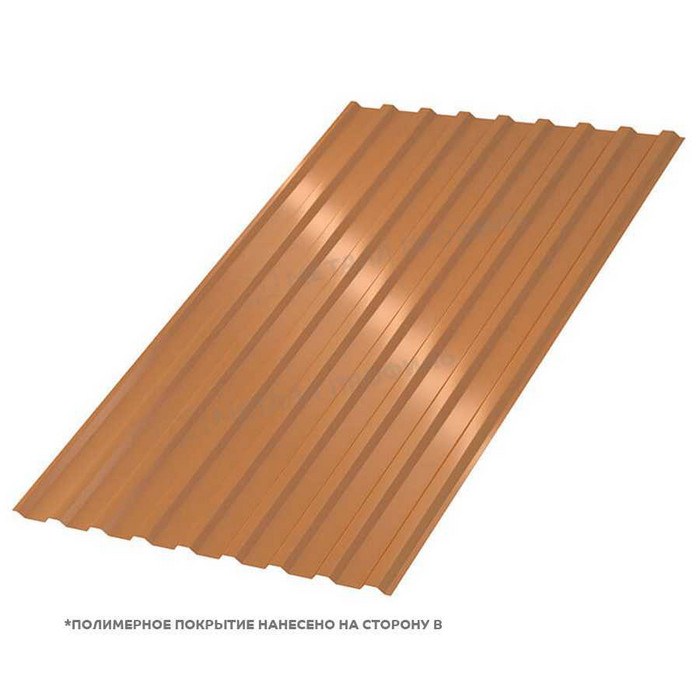 Профлист Металл Профиль МП-20 0,5 AGNETA® Copper/Copper/Медный/Медный