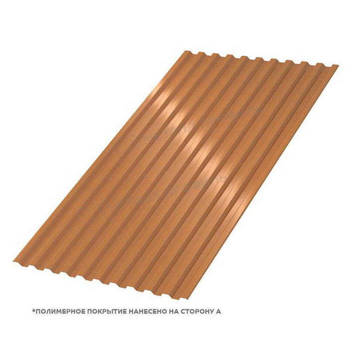 Профлист Металл Профиль С-21 0,5 AGNETA® Copper/Copper/Медный/Медный