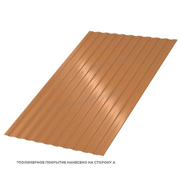 Профлист Металл Профиль С-8 0,5 AGNETA® Copper/Copper/Медный/Медный