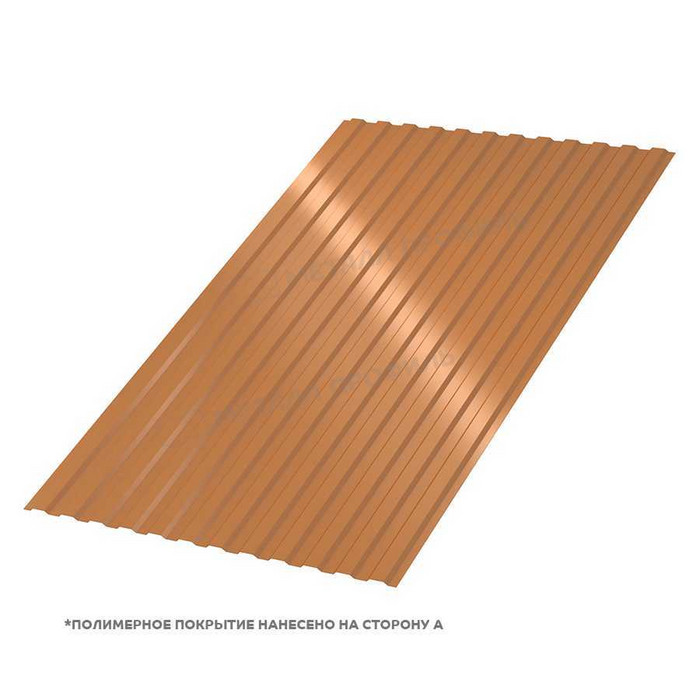 Профлист Металл Профиль МП-10 0,5 AGNETA® Copper/Copper/Медный/Медный | A